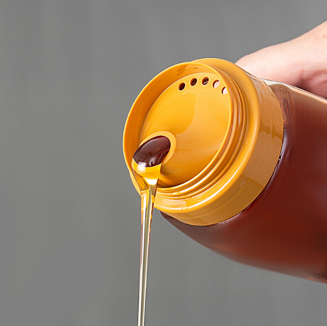 0.7L প্লাস্টিক মধু বোতল রিফ্লাক্স ইনলেট সিলিং জার হট স্ট্যাম্পিং 1