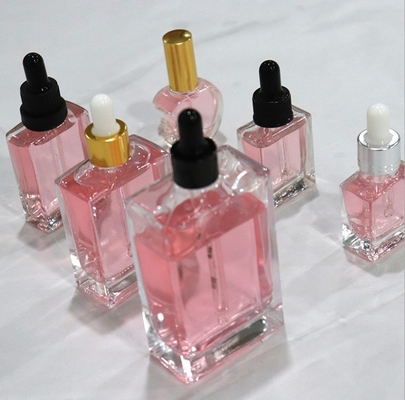 50ml Square Glass Dropper Bottles Empty Eco