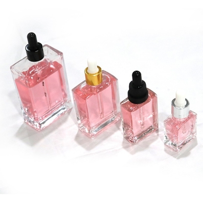 50ml Square Glass Dropper Bottles Empty Eco