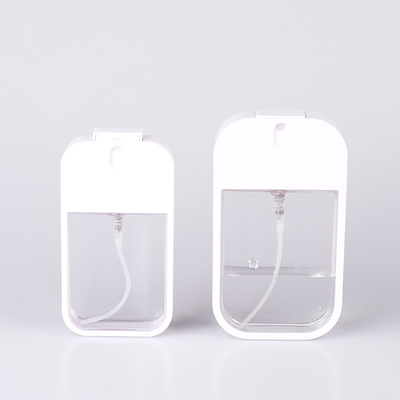 Transparent PETG Credit Card Perfume Bottle 45ml With Silicone Holder