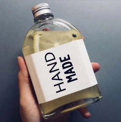 Good price বেভেরাগ জুস ওয়াইন ফ্ল্যাট গ্লাস ওয়াটার বোতল 12.3oz 17.7*8.6 সেমি অনলাইন