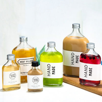 Good price ভদকা বেভারেজ জুসের জন্য OEM PB ফ্রি ফ্ল্যাট ক্রিস্টাল গ্লাস বোতল 500ml অনলাইন