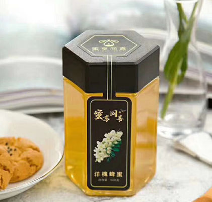 Good price খাদ্য প্যাকেজিং পুনর্ব্যবহার করার জন্য 180ml 215ml ষড়ভুজ স্বচ্ছ প্লাস্টিকের পোষা জার অনলাইন